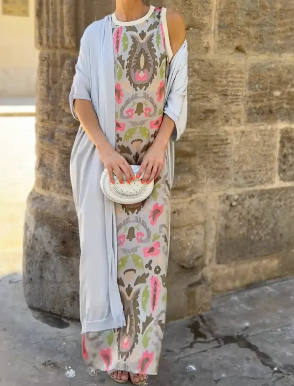 Bella - Set di due pezzi con stampa in stile urbano, perfetto per un look alla moda