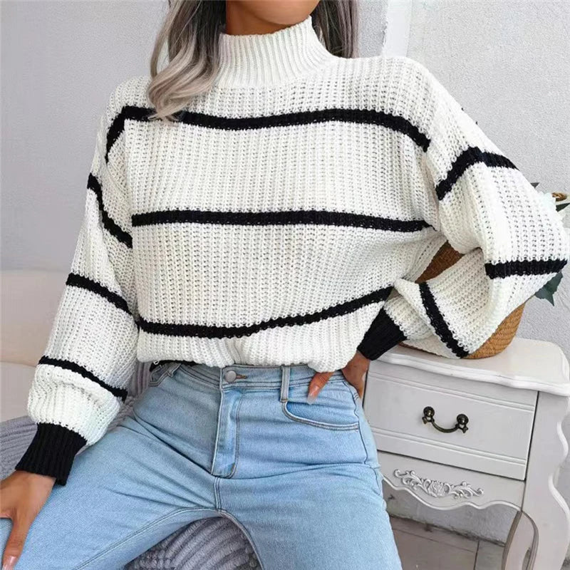 Sarah | Maglione a Collo Alto Couture
