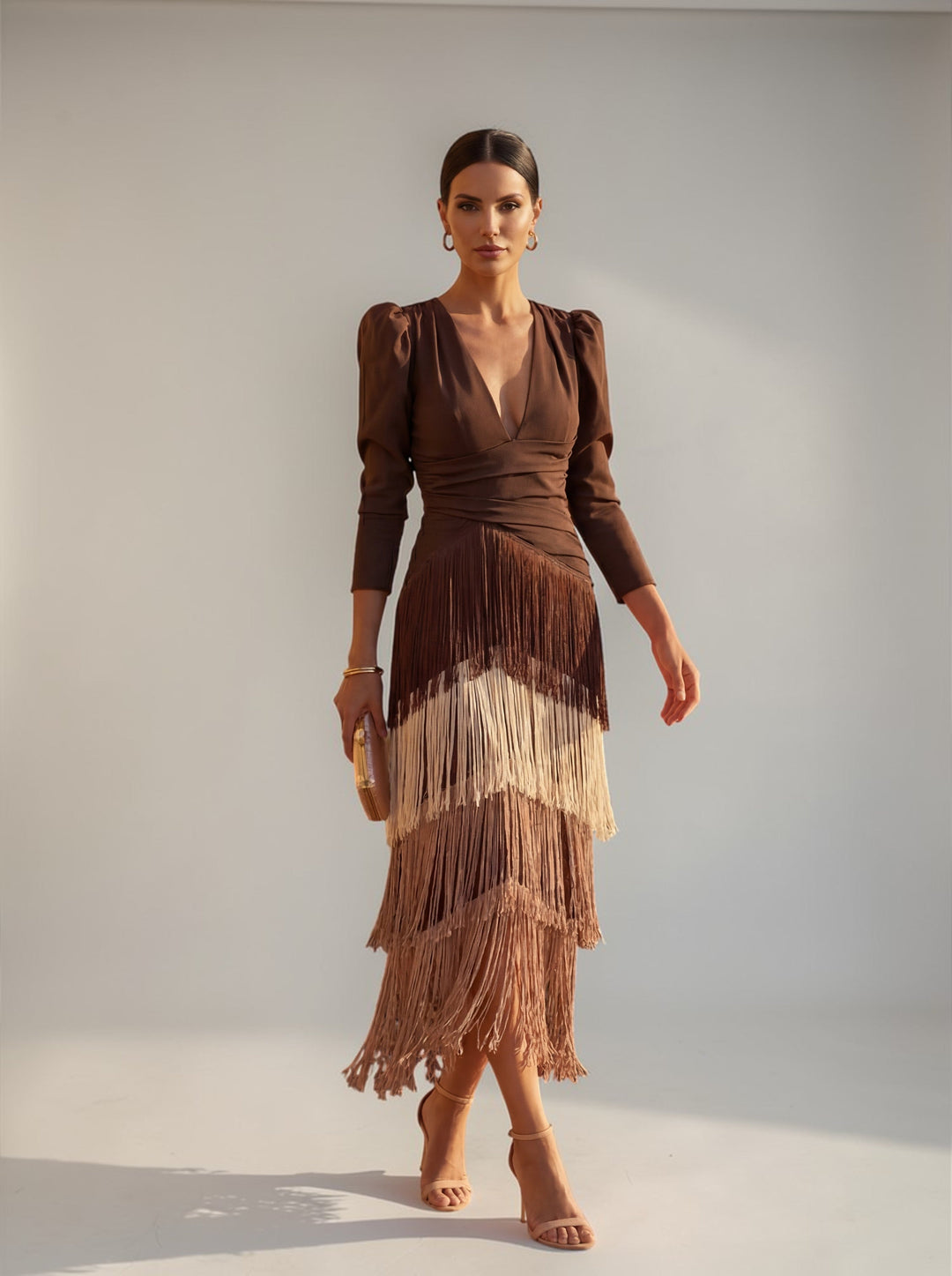 Sofia | Abito con Frange Elegante