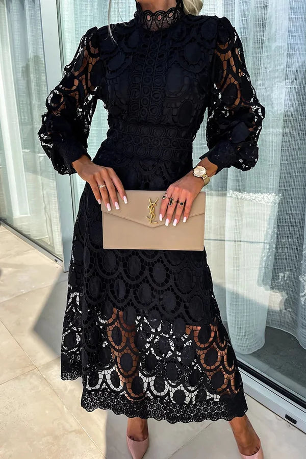 Ludovica™ | Abito Maxi in Pizzo