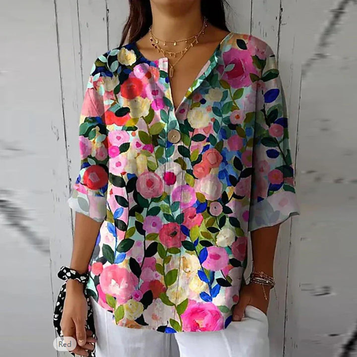 Harley™ | Elegante Blusa Floreale