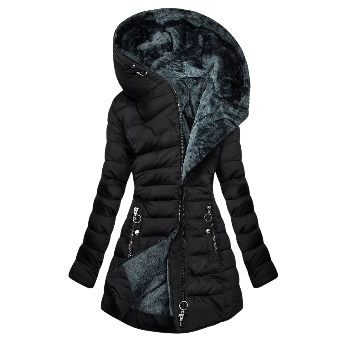 Alessina™ | Cappotto imbottito impermeabile con cappuccio