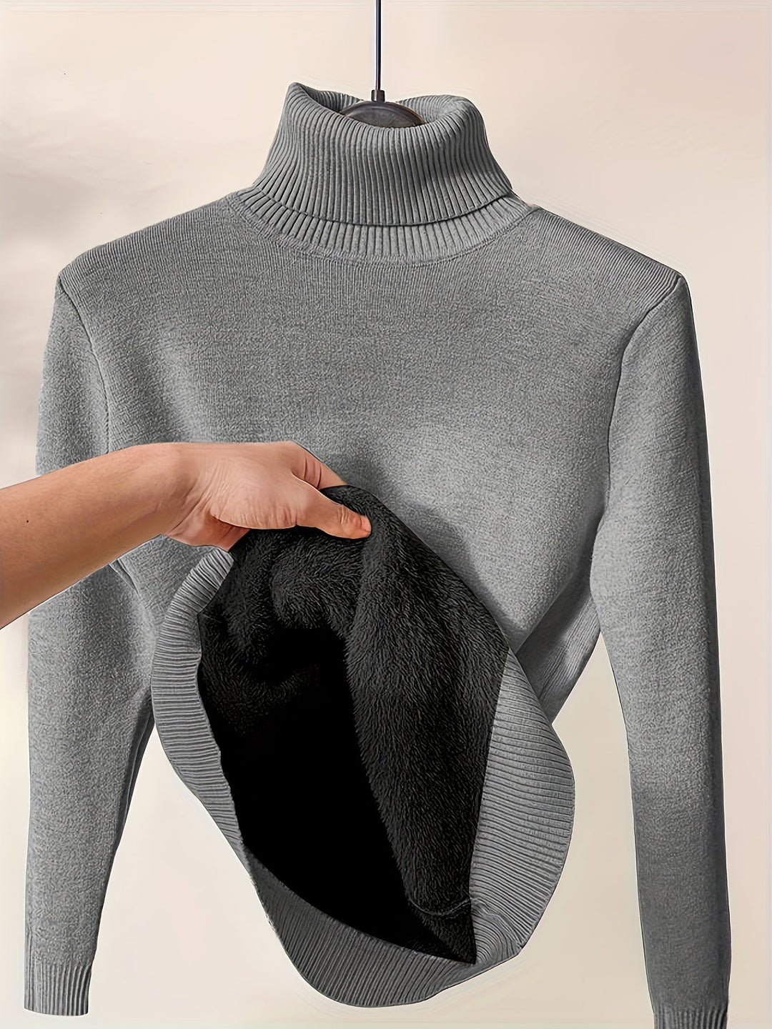 Zoe - Maglione con Collo Alto Morbido