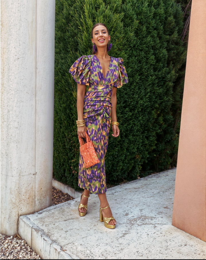 Élodie | Abito lungo vivace e colorato per uno stile elegante e allegro