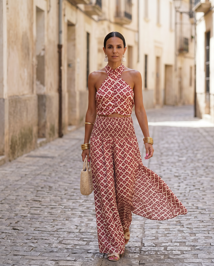 Elsa | Completo elegante con spalle scoperte