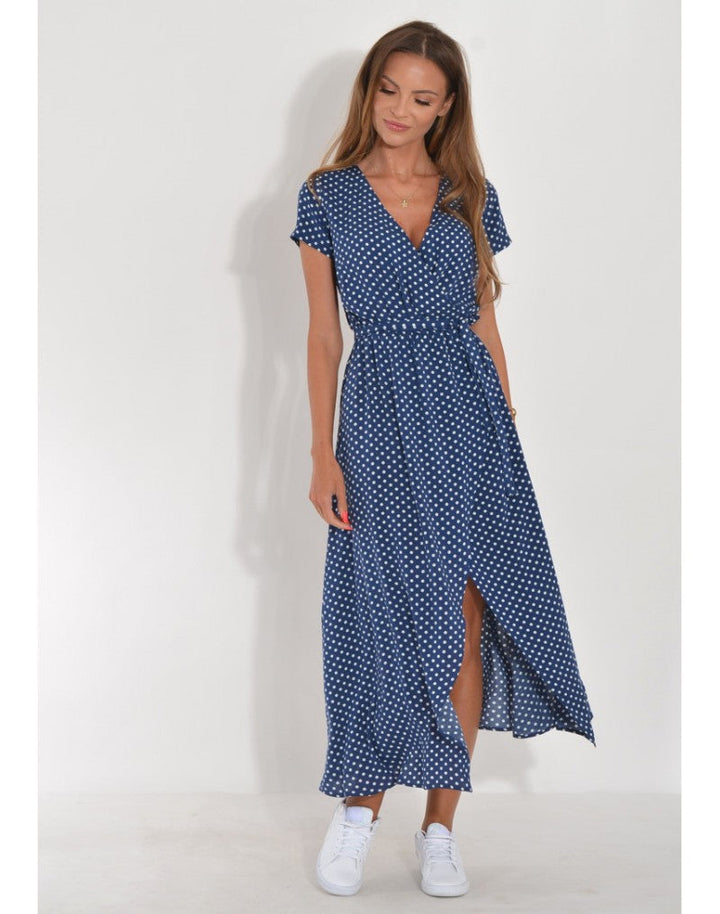 Talia™ | Vestito floreale elegante con scollo a V A