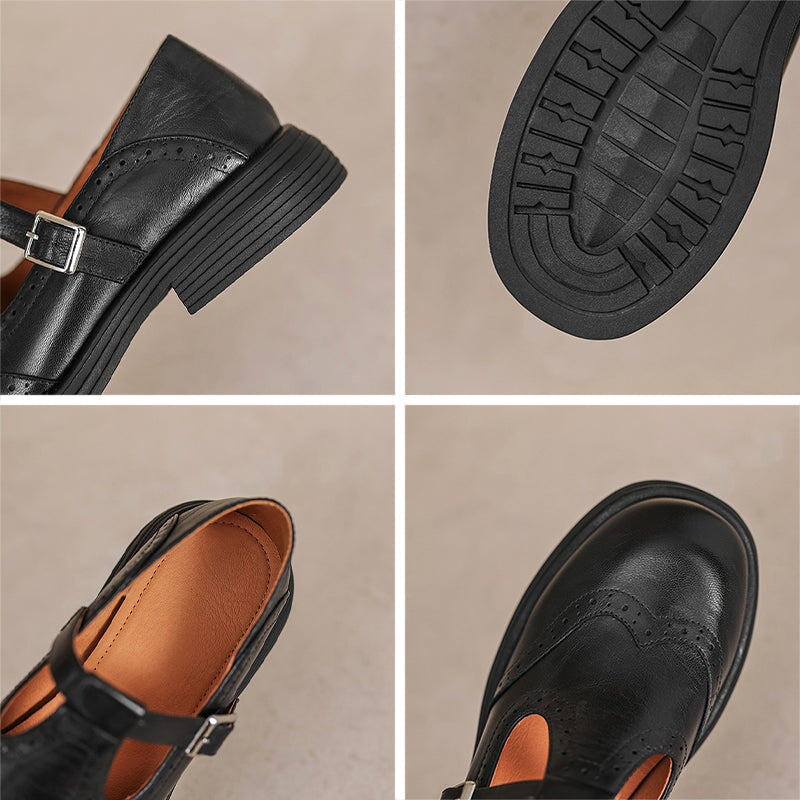 Elvara | Eleganti Mary Jane in Pelle
