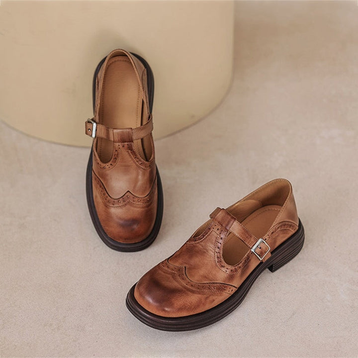 Elvara | Eleganti Mary Jane in Pelle