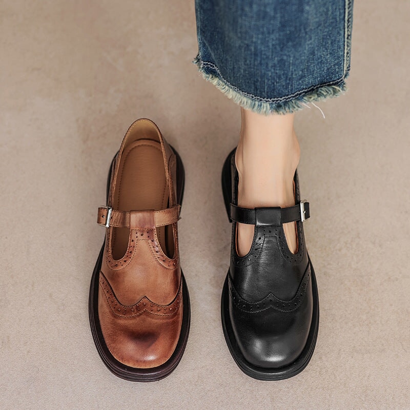 Elvara | Eleganti Mary Jane in Pelle
