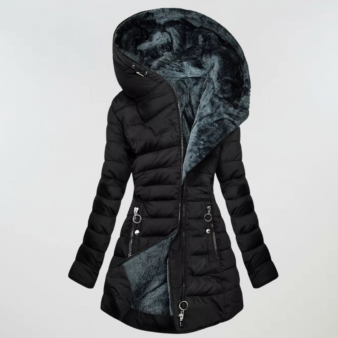 Alessina™ | Cappotto imbottito impermeabile con cappuccio