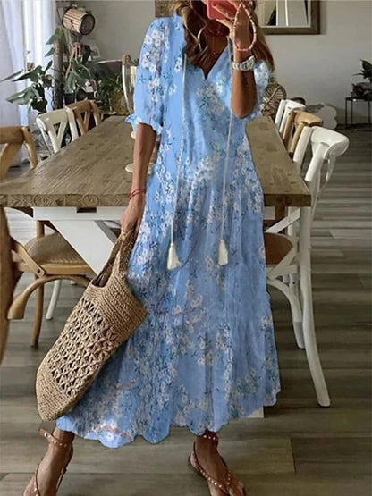 Dianna™ - Vestito Boho Elegante con Design per Coprire la Pancia e Comfort